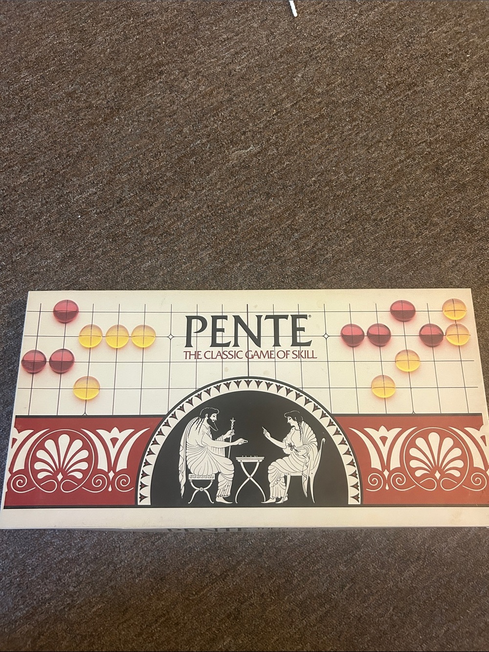 1984 Vintage PENTE Classic Game of Skill Abstract  -Parker Brothers. Ages 8 +